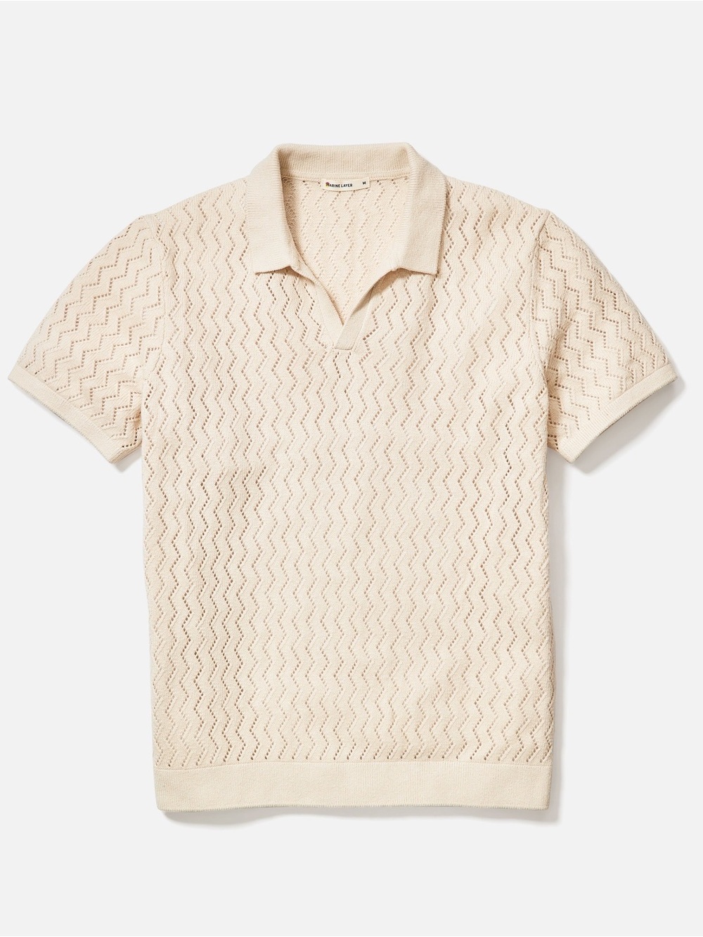 NWT Marine Layer Sweater Polo in Cream